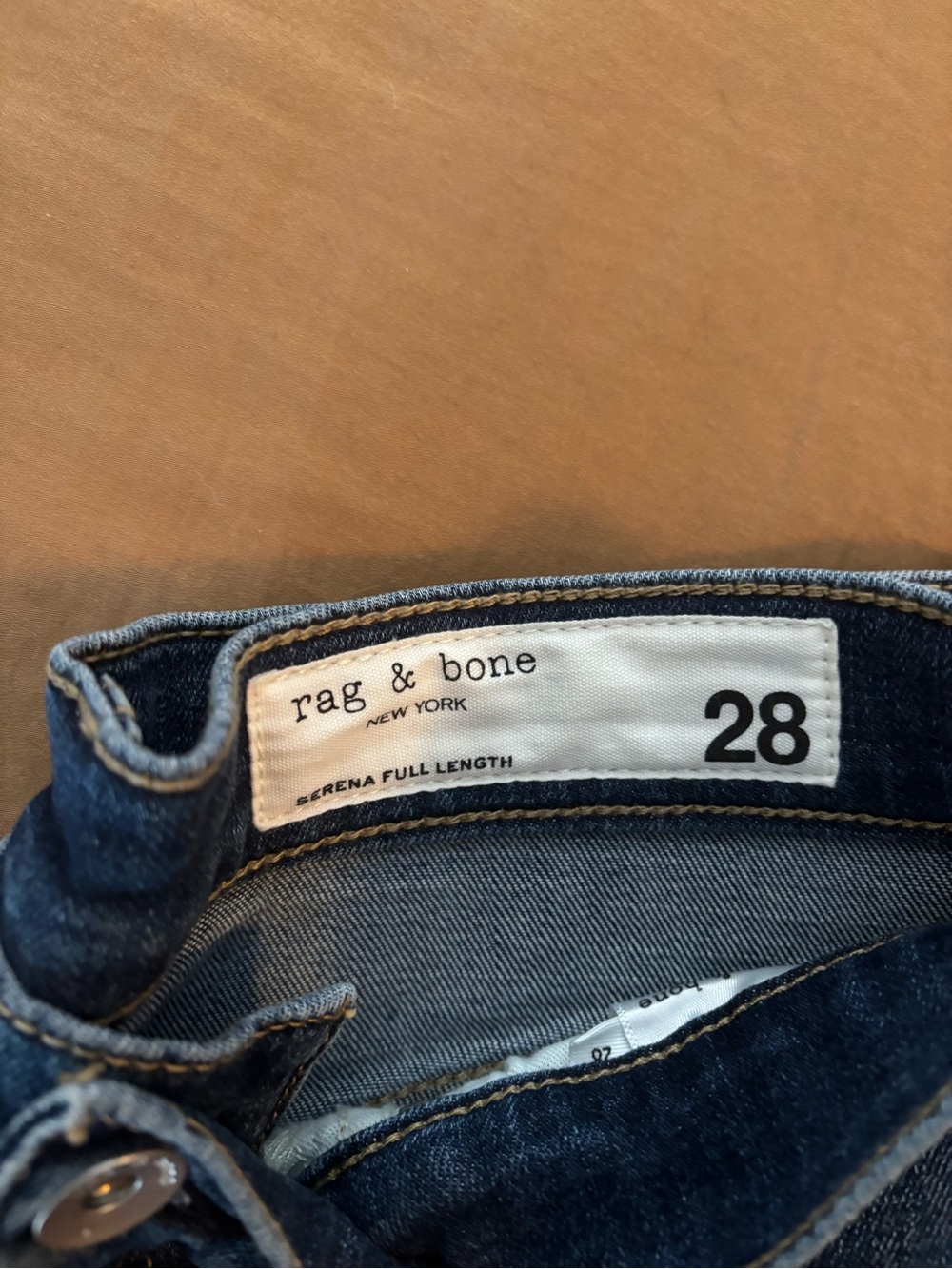 rag & bone Dark Blue Flare Jeans - Picture 3 of 6